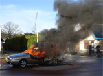 Prio 1 Brand Wegvervoer Auto Piterpolle Twijzel